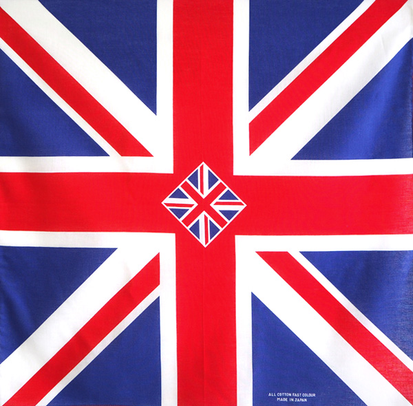 アメリカ国旗、イギリス国旗柄バンダナ